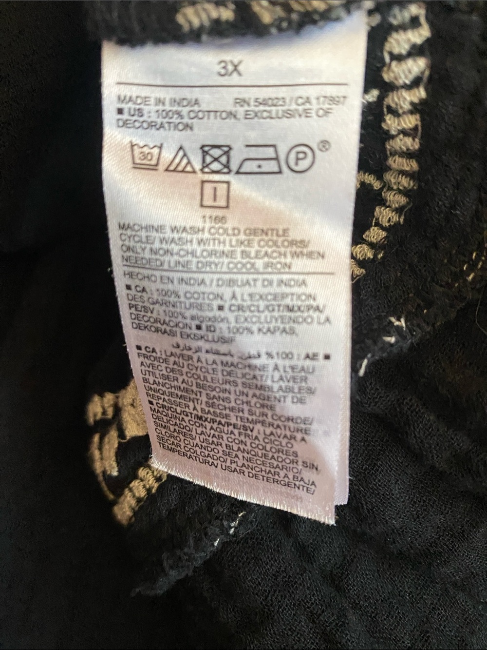 OLD NAVY Black Maxi Dress 100% Cotton with White Embroidery - Picture 8 of 10